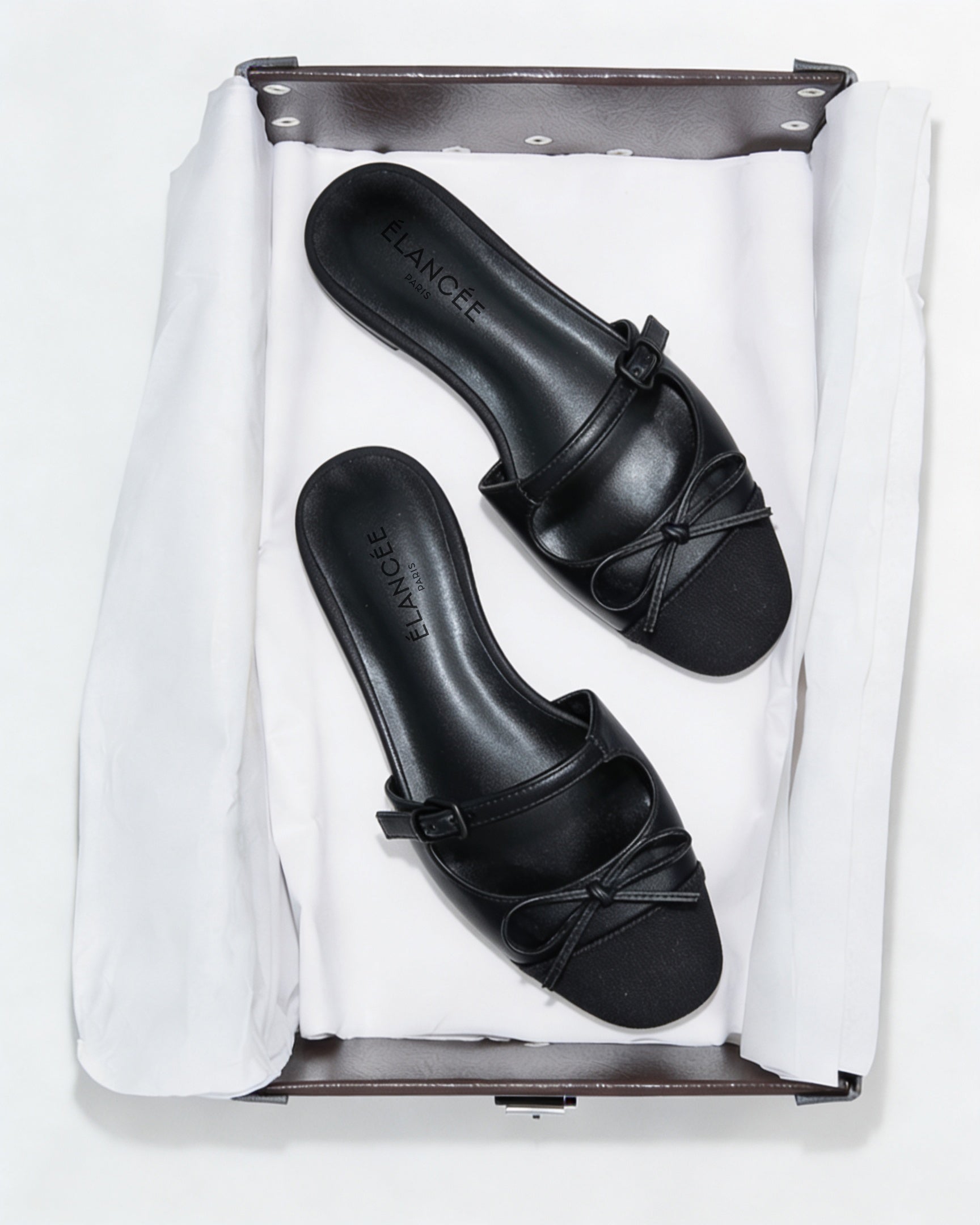 Zoé - mules en cuir