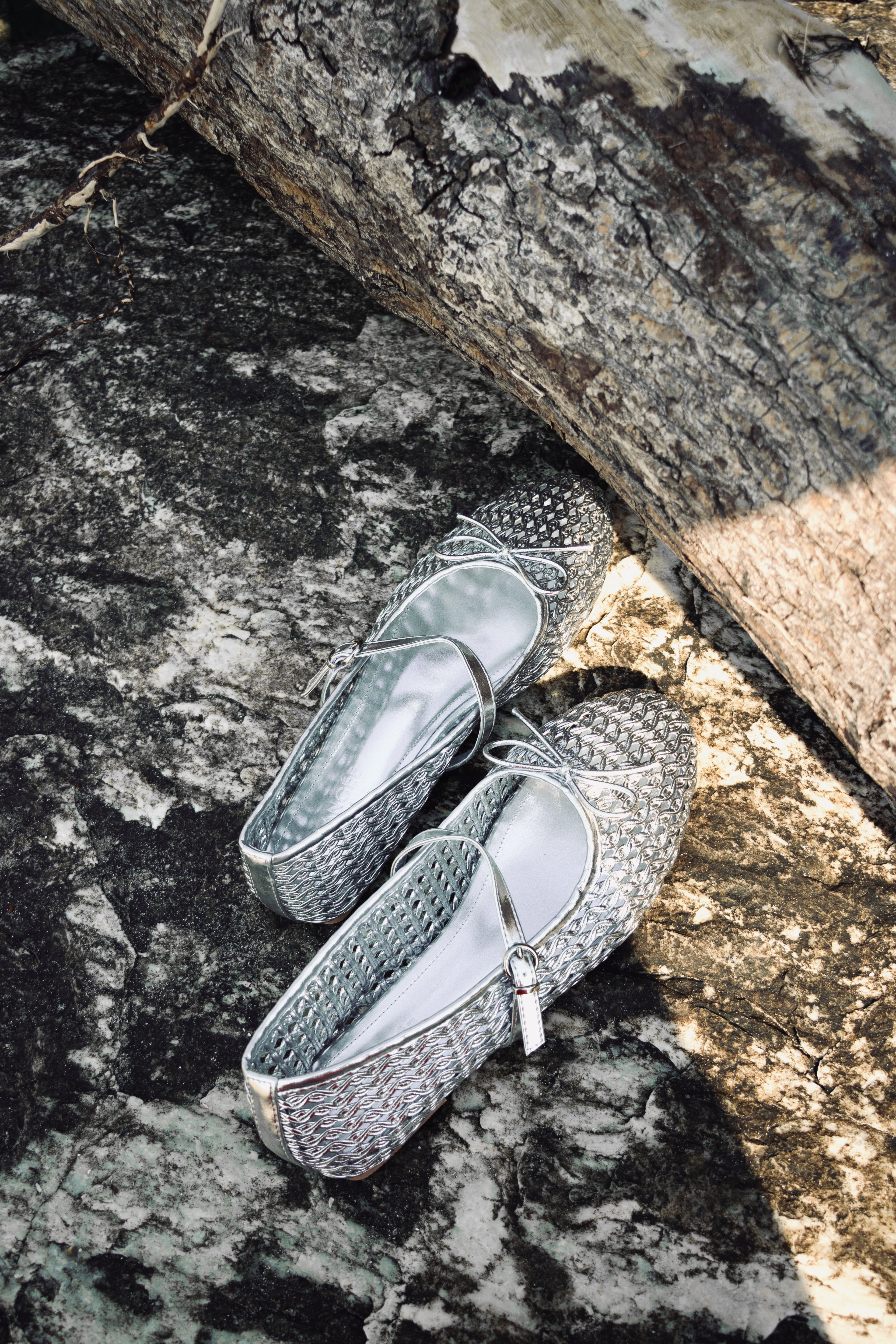 Zuri - Ballerine en cuir tressée